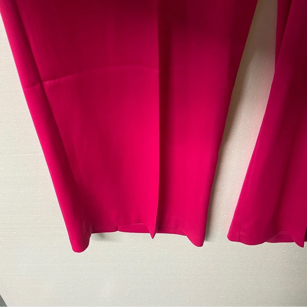 Anne Klein Dress Pants 10 Pink Wide Leg Stain Careerwear Business Barbiecore - Picture 3 of 11
